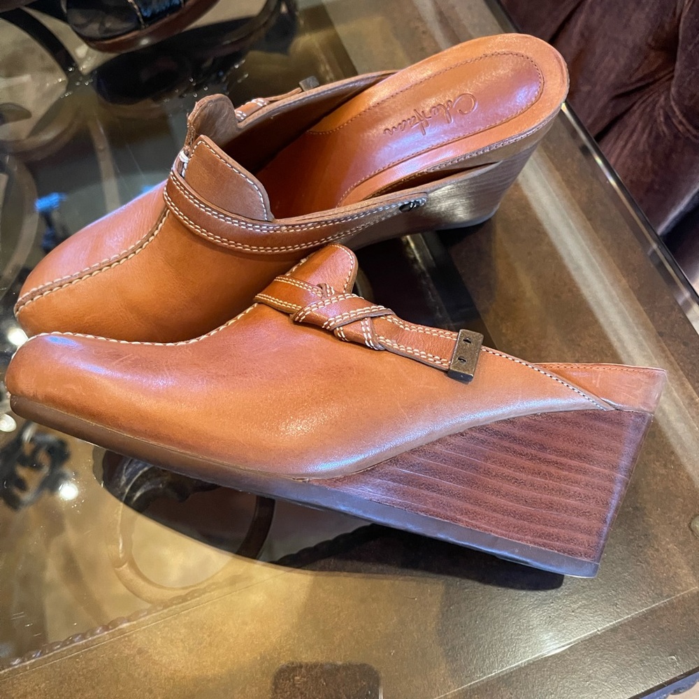 Cole Haan wedge mules
